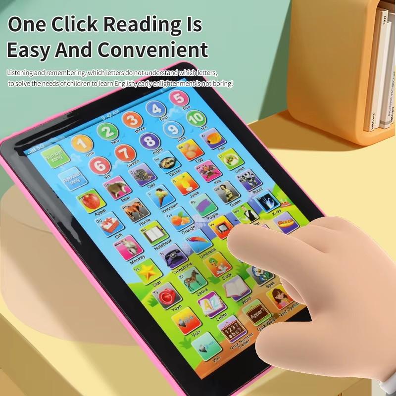 Kids Learning Pad Tablet Interactive Toddler Toys with Words Numbers Alphabets Music Electronic Educational Toy for Preschool