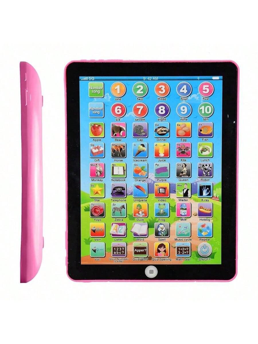 Kids Learning Pad Tablet Interactive Toddler Toys with Words Numbers Alphabets Music Electronic Educational Toy for Preschool