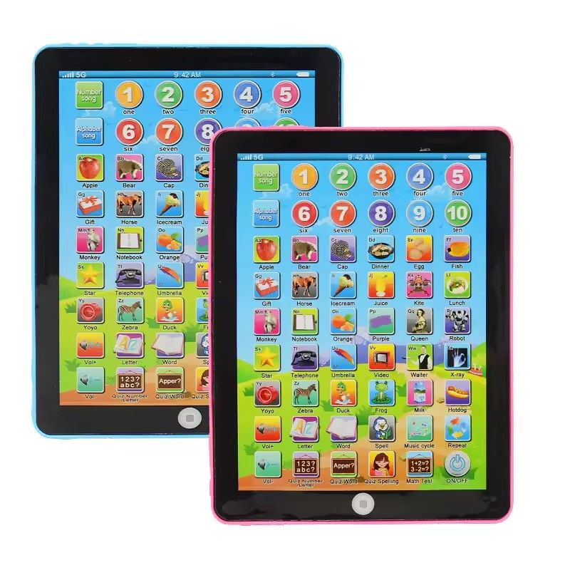 Kids Learning Pad Tablet Interactive Toddler Toys with Words Numbers Alphabets Music Electronic Educational Toy for Preschool