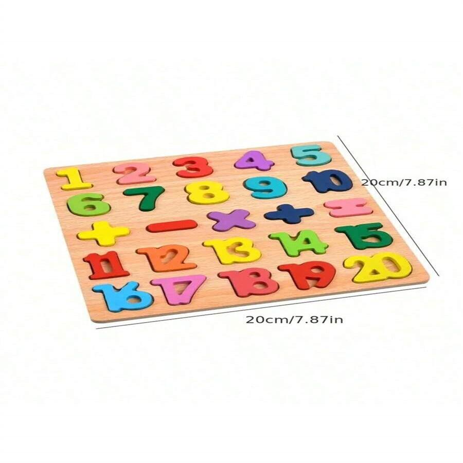 Wooden Puzzles Toys for Kids 3 Year Alphabet Numbers Children Montessori Educational Learning Toys abc Letters Preschool Gift