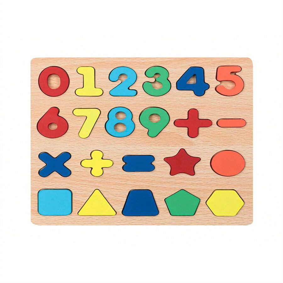 Wooden Puzzles Toys for Kids 3 Year Alphabet Numbers Children Montessori Educational Learning Toys abc Letters Preschool Gift