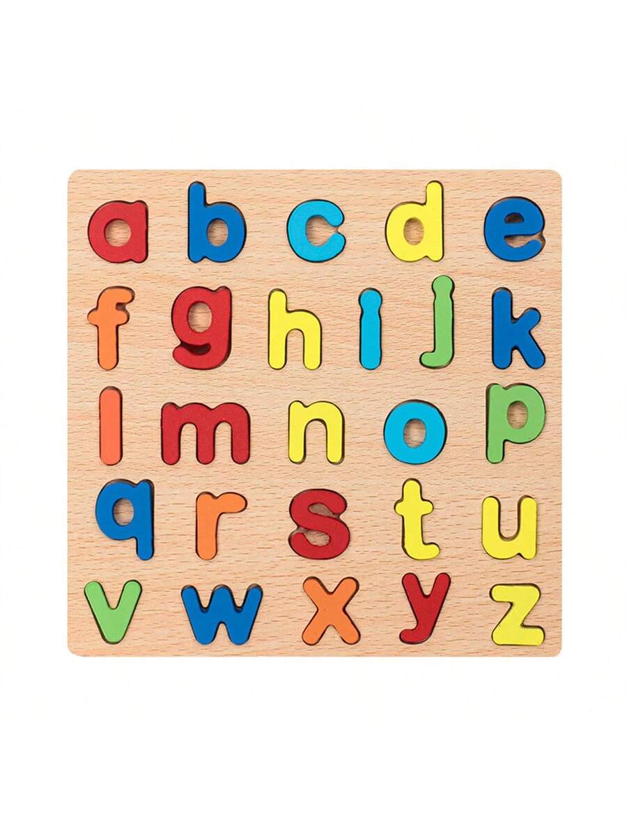 Wooden Puzzles Toys for Kids 3 Year Alphabet Numbers Children Montessori Educational Learning Toys abc Letters Preschool Gift