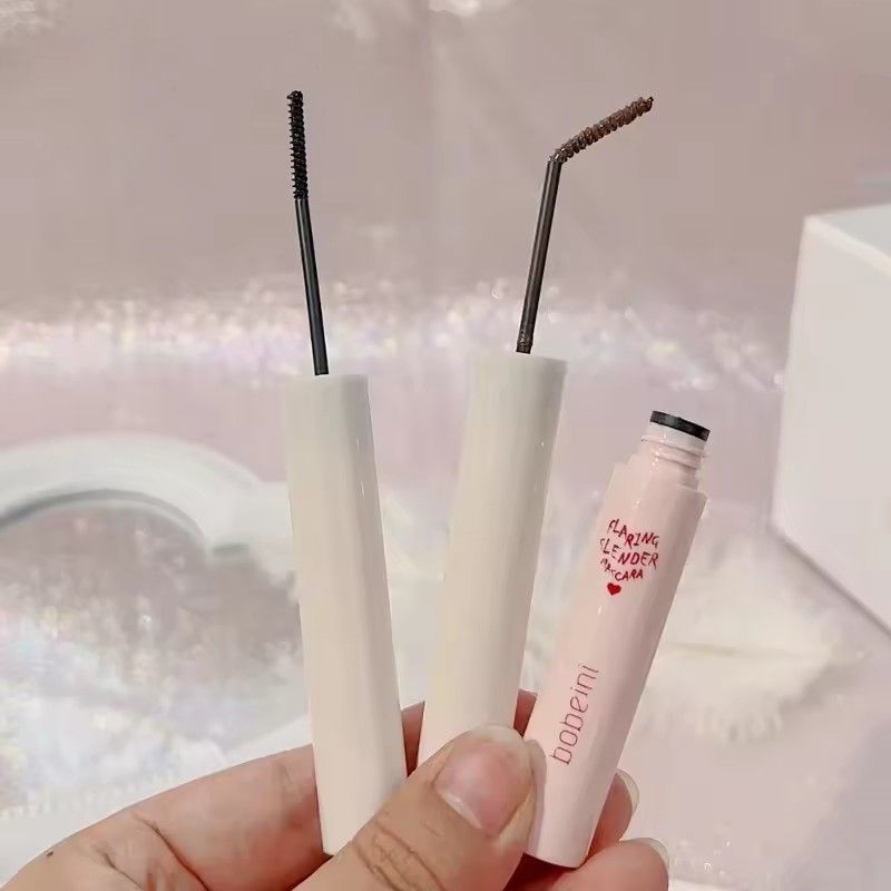 1pc Waterproof Black Brown Mascara Lasting Matte Quick Dry Ultra-fine Brush Lengthening Eyelash Mascara Lash Extension Makeup Tool B2-755
