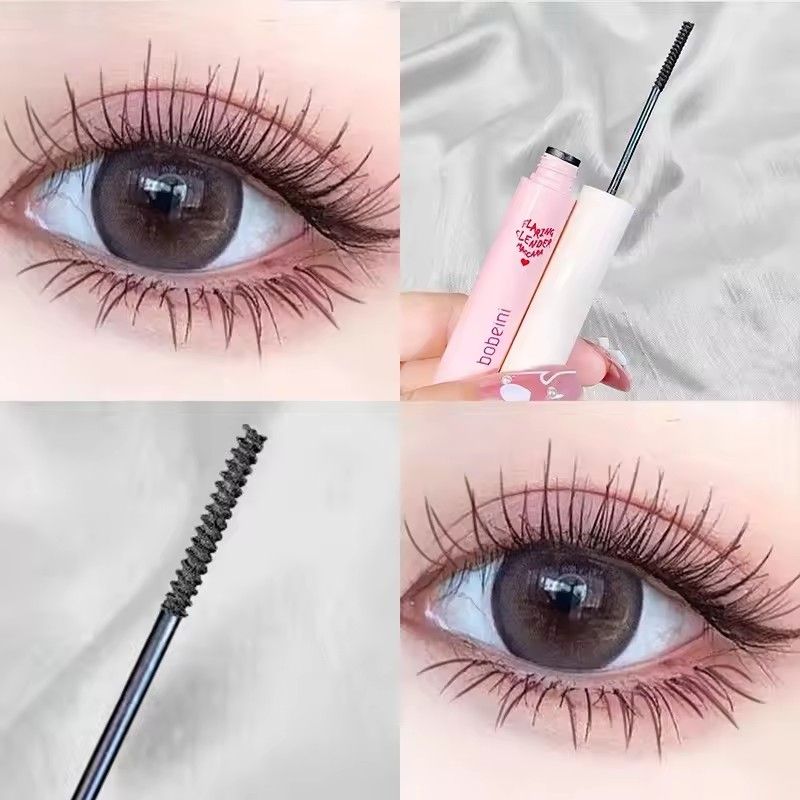 1pc Waterproof Black Brown Mascara Lasting Matte Quick Dry Ultra-fine Brush Lengthening Eyelash Mascara Lash Extension Makeup Tool B2-755