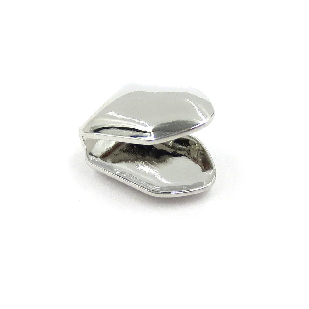 1pc Single Tooth Caps Hip Hop Rapper Single Shackle Teeth Cap Top Bottom Dental Braces Hollow Out Metal Tooth Jewelry SP-37