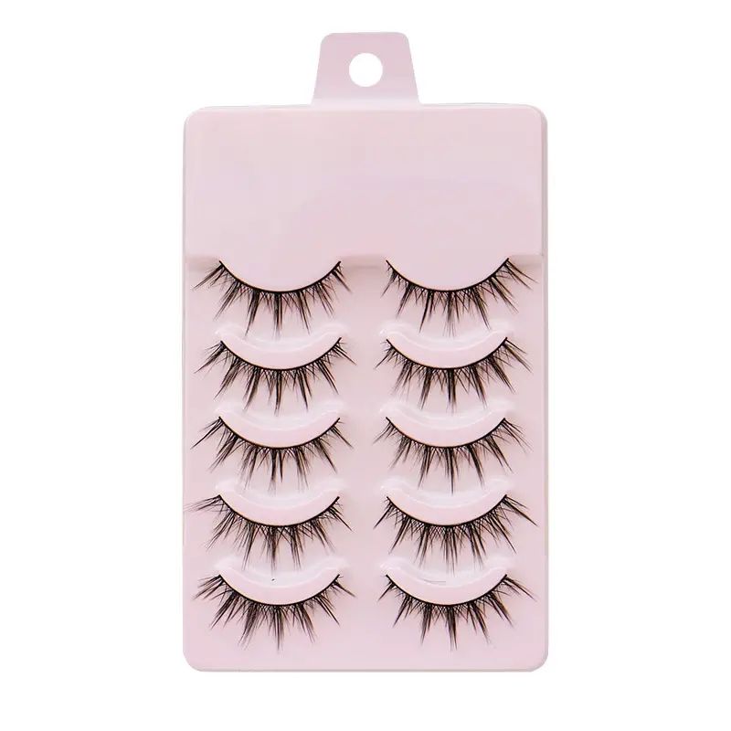 5 Pairs Manga Lashes Cos Dance Performance Eyelash  Eyelashes 3D Natural Faux Mink Lash Extension