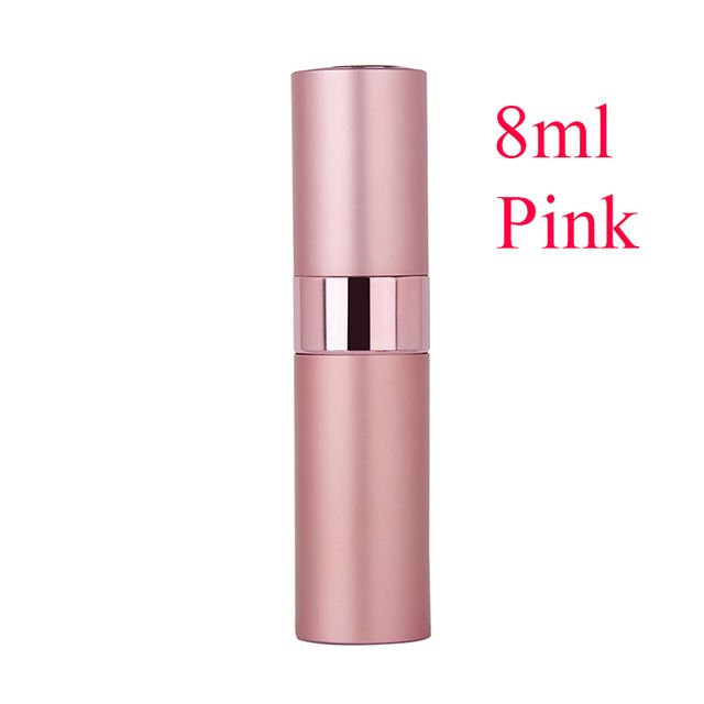 1pc 8ml Top Quality Refillable Glass Perfume Bottle Metal Atomizer Spray Travel Aluminum Empty Parfume BottleE-1190