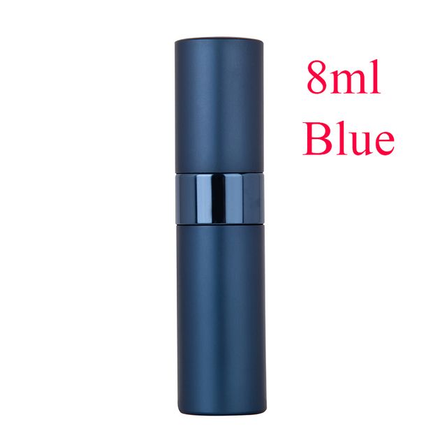 1pc 8ml Top Quality Refillable Glass Perfume Bottle Metal Atomizer Spray Travel Aluminum Empty Parfume BottleE-1190