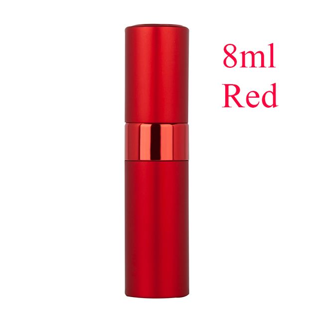 1pc 8ml Top Quality Refillable Glass Perfume Bottle Metal Atomizer Spray Travel Aluminum Empty Parfume BottleE-1190