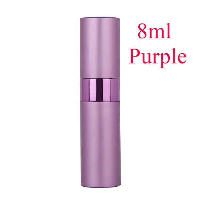 1pc 8ml Top Quality Refillable Glass Perfume Bottle Metal Atomizer Spray Travel Aluminum Empty Parfume BottleE-1190