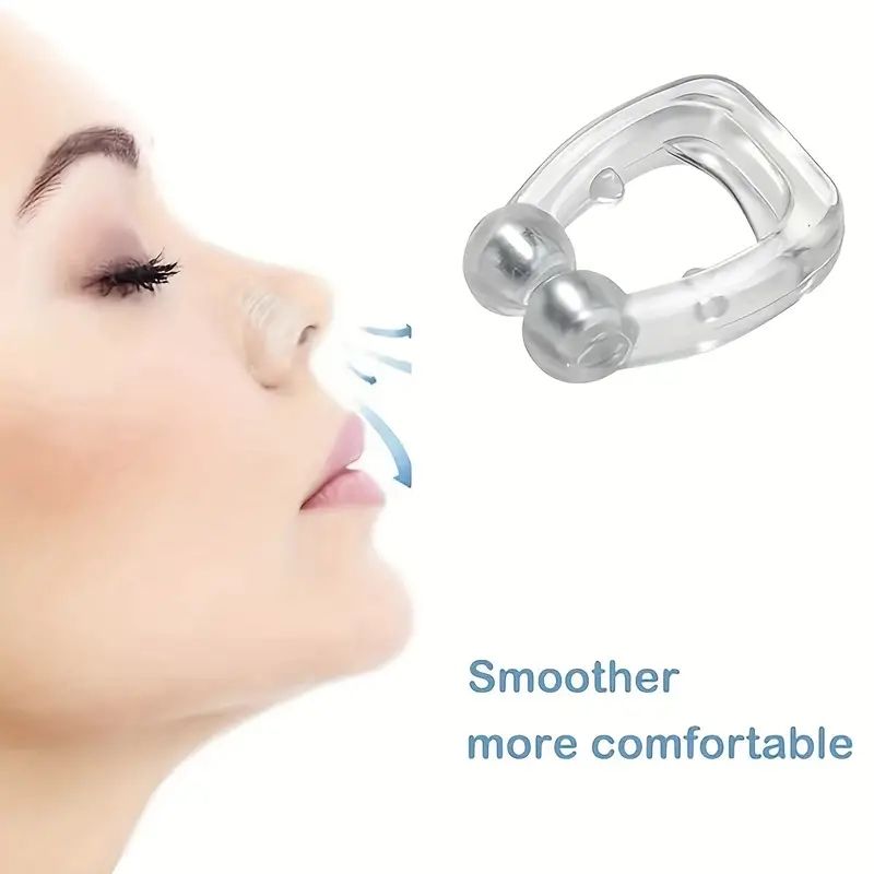 4pc Anti-Snoring Nose Clip Improve Sleep Quality & Easily Breathe At Night With A Compact Device & Case B2-482