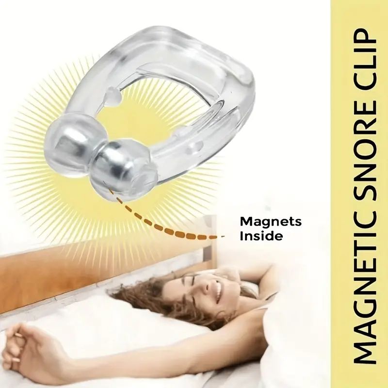 4pc Anti-Snoring Nose Clip Improve Sleep Quality & Easily Breathe At Night With A Compact Device & Case B2-482