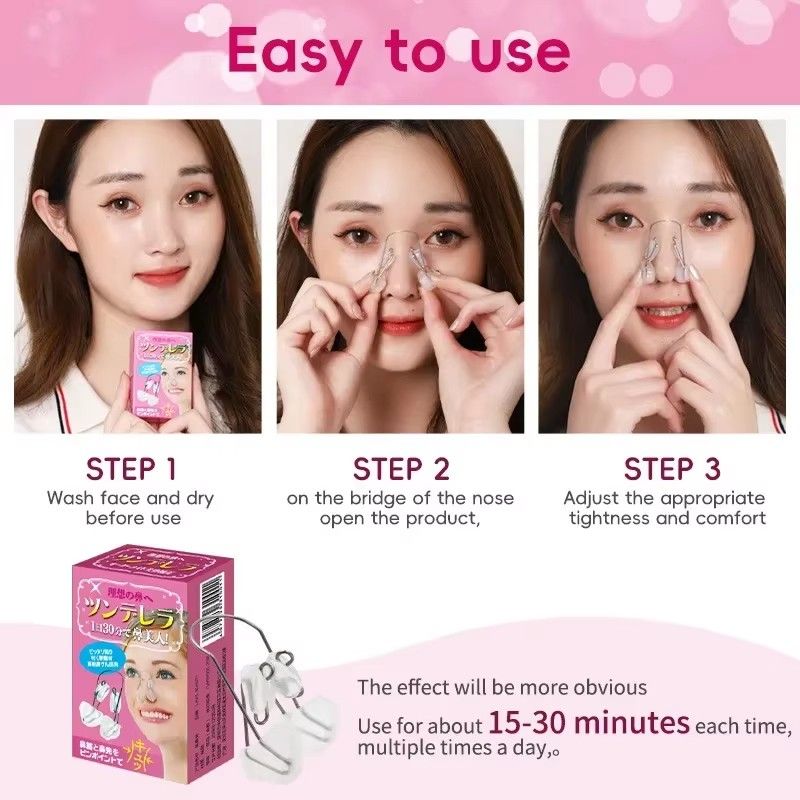 Nose Up Lifting Shaping Shaper Orthotics Clip Beauty Slimming Massager Straightening Nose Clips Tool Nose Up Clip Corrector B2-974