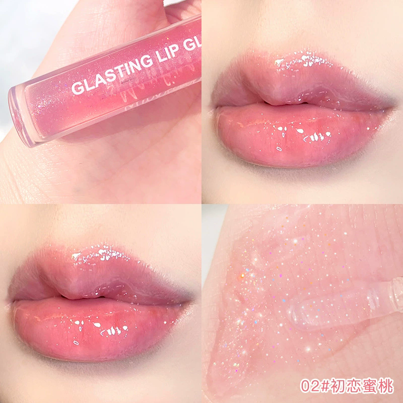 Mirror Water Lip Gloss Lip Glaze Transparent Glass Lip Oil Waterproof Lasting Liquid Lipstick Lipgloss Lipgloss Lips Cosmetics B2-665