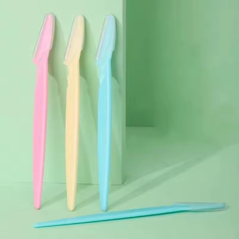 Portable Eyebrow Trimming Knife Blade Hair Removal Cutters Safety Face Razor Makeup Shaver Blades Tools Eye Brow CosmeticB2-723 view 5