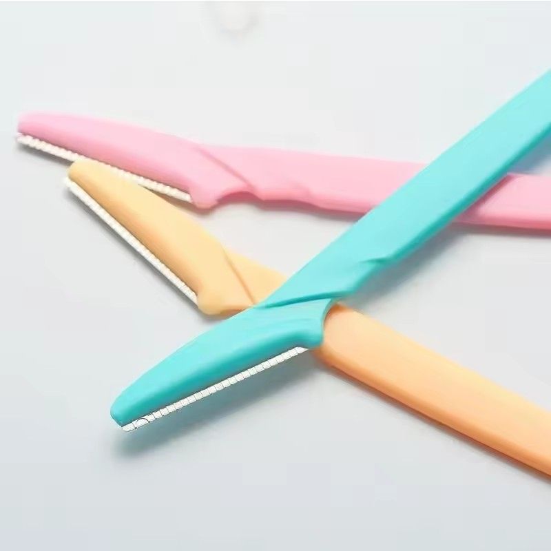 Portable Eyebrow Trimming Knife Blade Hair Removal Cutters Safety Face Razor Makeup Shaver Blades Tools Eye Brow CosmeticB2-723 view 6