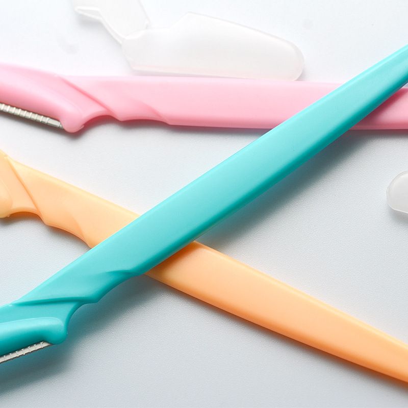 Portable Eyebrow Trimming Knife Blade Hair Removal Cutters Safety Face Razor Makeup Shaver Blades Tools Eye Brow CosmeticB2-723 view 8