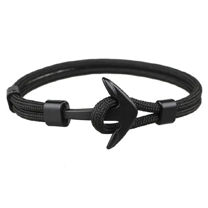 Man's Bracelets Alloy Bangles Simple Jewlery Men Accessories Anchor Bracelet Male Wristband Chain Wrist Band NSSL 11