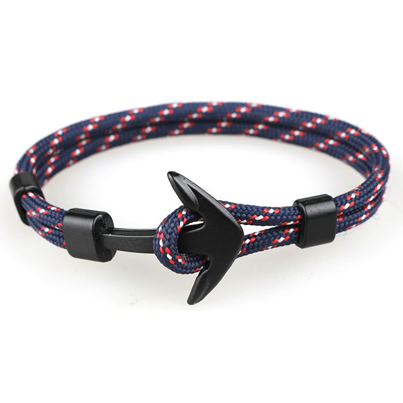 Man's Bracelets Alloy Bangles Simple Jewlery Men Accessories Anchor Bracelet Male Wristband Chain Wrist Band NSSL 11