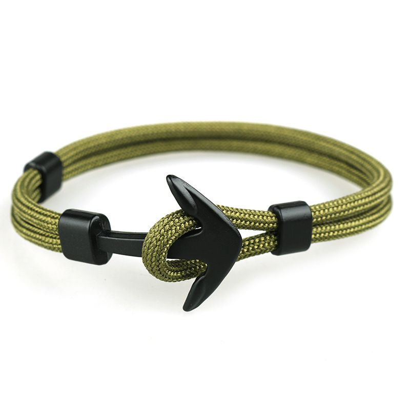 Man's Bracelets Alloy Bangles Simple Jewlery Men Accessories Anchor Bracelet Male Wristband Chain Wrist Band NSSL 11