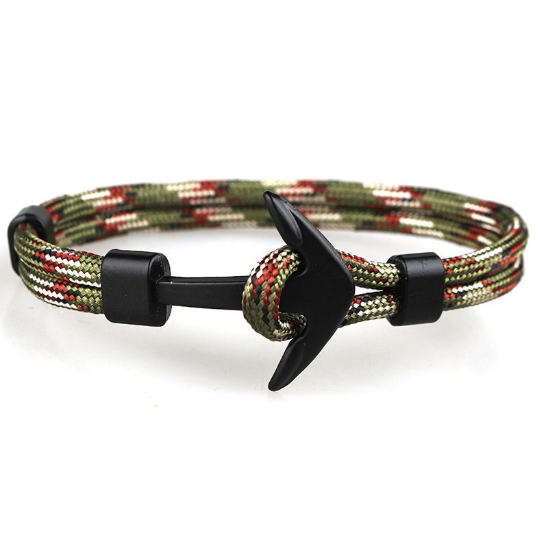Man's Bracelets Alloy Bangles Simple Jewlery Men Accessories Anchor Bracelet Male Wristband Chain Wrist Band NSSL 11