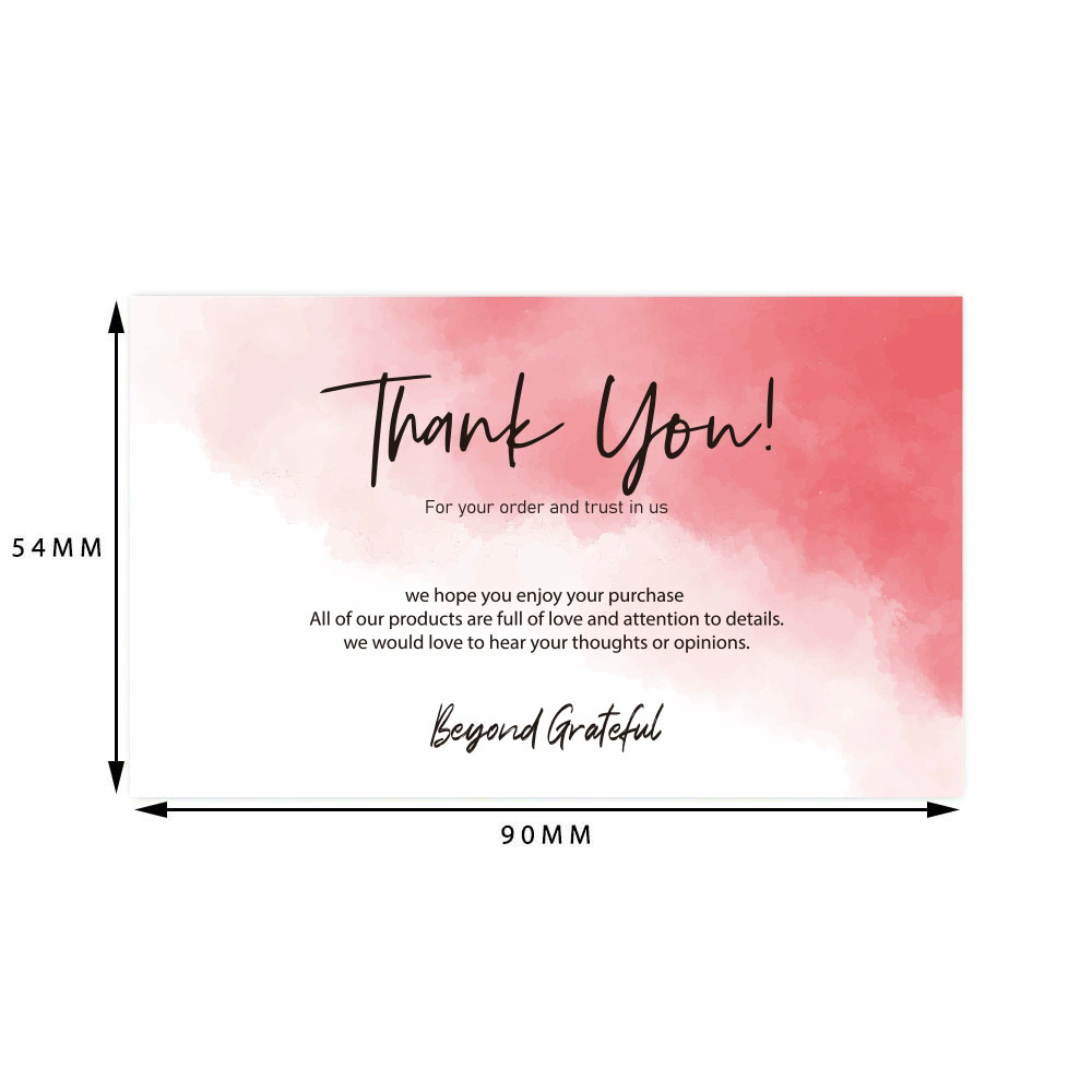 30Pcs  Card Thank You For Your Supporting My Small Business Card Small Shop Gift Decorative Card E-931-908