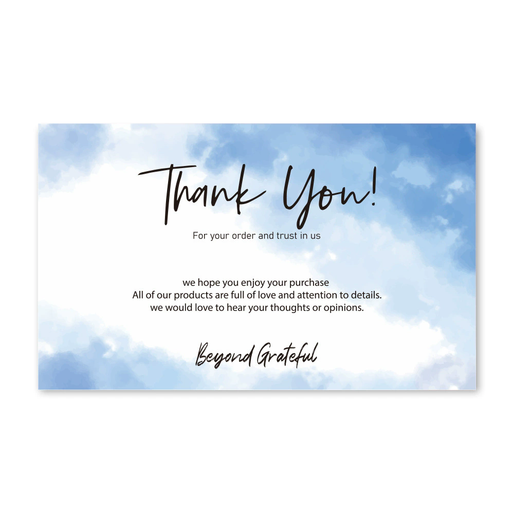 30Pcs  Card Thank You For Your Supporting My Small Business Card Small Shop Gift Decorative Card E-931-908