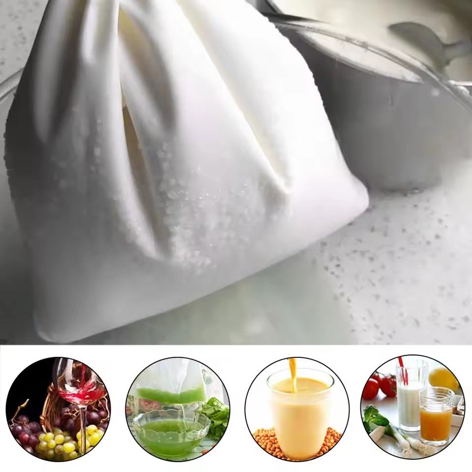 20X30cm Nut Milk Bag Reusable Almond Milk Bag Strainer Fine Mesh gauze Cheesecloth Cold Brew Coffee Filter