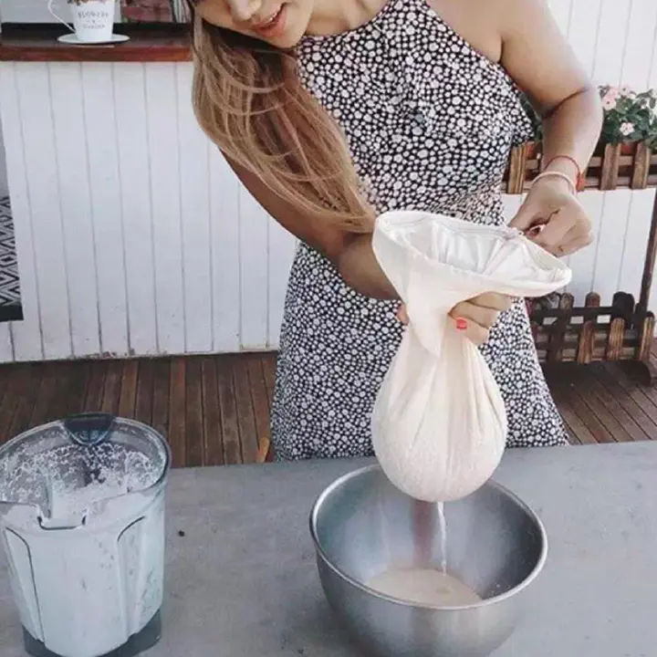 20X30cm Nut Milk Bag Reusable Almond Milk Bag Strainer Fine Mesh gauze Cheesecloth Cold Brew Coffee Filter