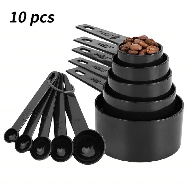 10pcs/set Measuring Spoons Cup Multipurpose Cake Flour Food Measuring Spoon Home Gadget Kitchen Cooking Baking Tools Accessories