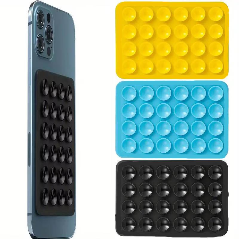 3 Pcs Strong Grip Silicone Suction Phone Case Mount - Universally Compatible Phone Accessory with Hands-Free Fidget Toy  A-1950