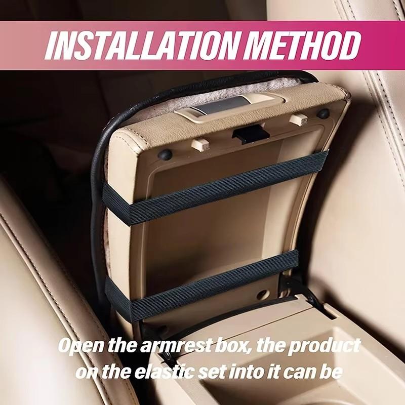 Car Armrest Cover Mat Non Slip Storage Box Pad for SUBARU STI XV Tribeca Forester Impreza Outback Legacy