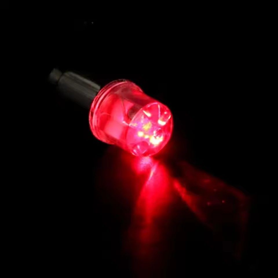 2 Pcs Car Wheel LED Light bicycle Colorful  nozzle lamp Bike Light Tire Valve Cap Decorative  E-589-1