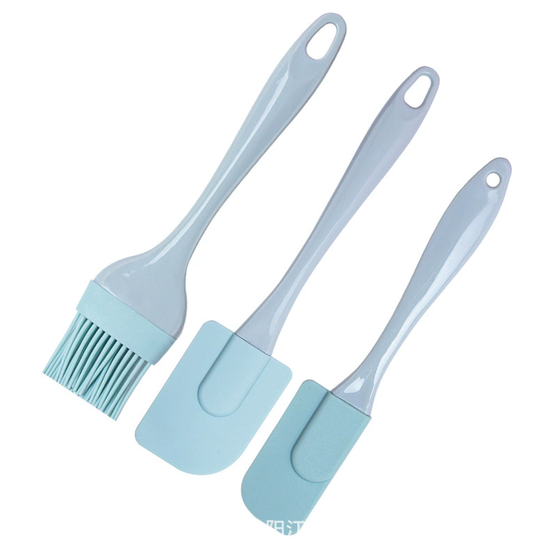 3 Non-stick Silicone Butter Spatulas Bread Cake Butter Spatula Stirring Oil Brush PP Handle Cake Spatula Kitchen Baking Tools E-676