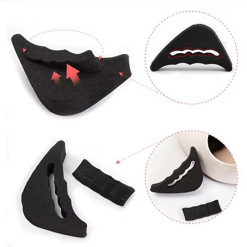 1 pair Anti-Pain Cushion Foot Forefoot Half Meter Shoes Pad Top Plug Pointed Round Shoe Inserts Insoles Toe Shoes Accessories E-1258