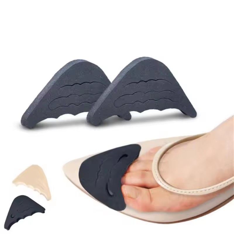 1 pair Anti-Pain Cushion Foot Forefoot Half Meter Shoes Pad Top Plug Pointed Round Shoe Inserts Insoles Toe Shoes Accessories E-1258