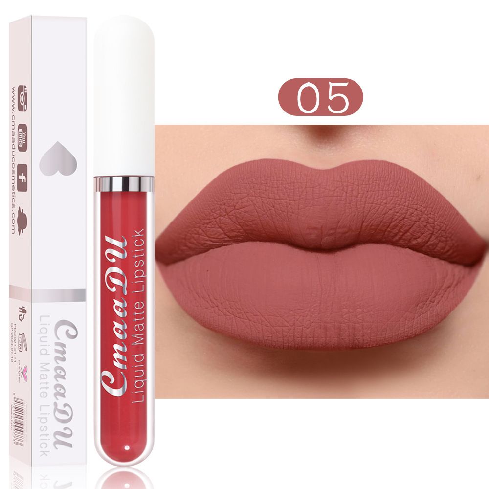 18 Color Waterproof Liquid Matte Lipstick Long Lasting Sexy Red Moisturizing Lip Gloss Velvet Non-Stick Lip Tint Makeup Cosmetic B2-688