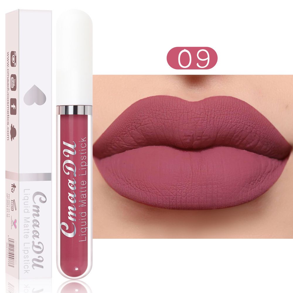 18 Color Waterproof Liquid Matte Lipstick Long Lasting Sexy Red Moisturizing Lip Gloss Velvet Non-Stick Lip Tint Makeup Cosmetic B2-688