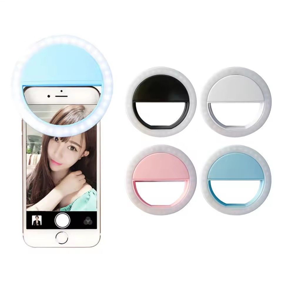 Led Selfie Ring Light Mobile Phone Lens LED Selfie Lamp Ring   Selfie Clip Light Accessorie B2-525