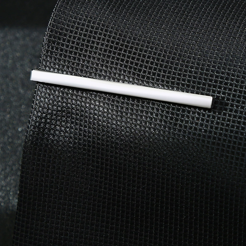 New Simple Fashion Men's Tie Clip Metal Tone Simple Bar Buckle Practical Tie Buckle Men's Gift Tie Pin A-1765
