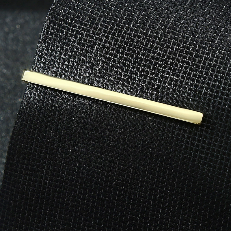 New Simple Fashion Men's Tie Clip Metal Tone Simple Bar Buckle Practical Tie Buckle Men's Gift Tie Pin A-1765