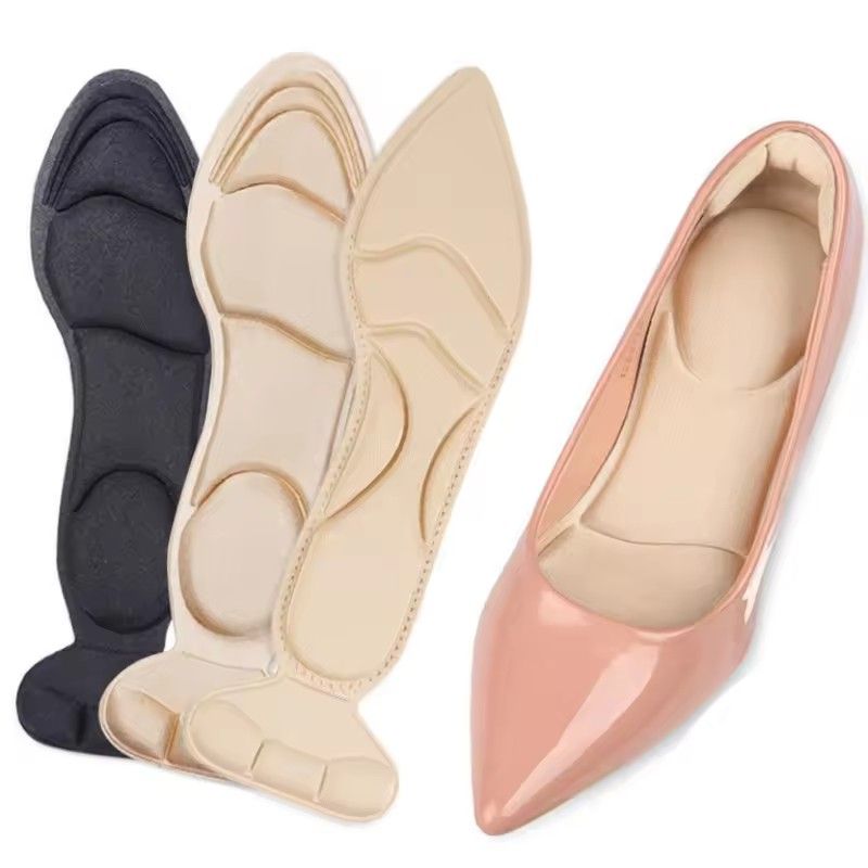 2pcs Women High-heel Shoes Insoles Memory Foam Insoles Anti-slip Cutable Insole Comfort Breathable Foot Care Massage Shoe Pads FZ-442-382