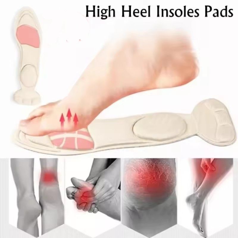 2pcs Women High-heel Shoes Insoles Memory Foam Insoles Anti-slip Cutable Insole Comfort Breathable Foot Care Massage Shoe Pads FZ-442-382