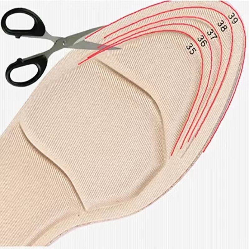 2pcs Women High-heel Shoes Insoles Memory Foam Insoles Anti-slip Cutable Insole Comfort Breathable Foot Care Massage Shoe Pads FZ-442-382