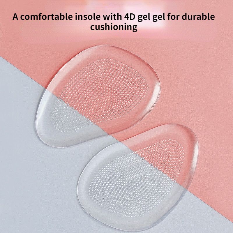 Silicone Gel Forefoot Insole Shoes Pads High Heel Soft Orthopedic Insole Anti-Slip Foot Protection Pain Relief Foot Cushions B2-69