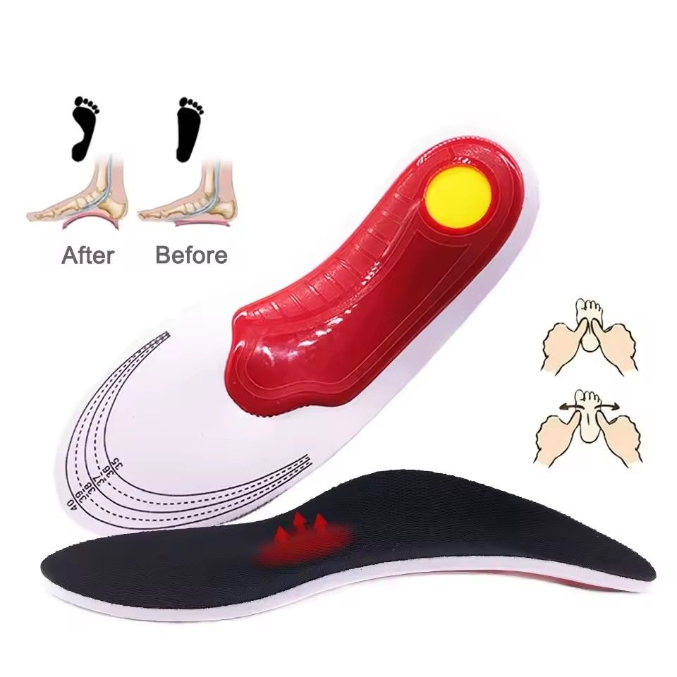 EVA Orthopedic Insoles for Shoes Men Orthotic Flat Foot Arch for Plantar Fasciitis Inserts Feet Massage Shoe Pad FZ-390