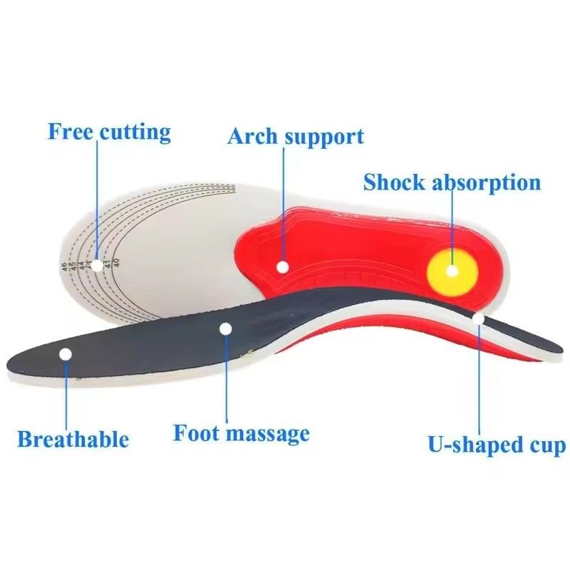 EVA Orthopedic Insoles for Shoes Men Orthotic Flat Foot Arch for Plantar Fasciitis Inserts Feet Massage Shoe Pad FZ-390