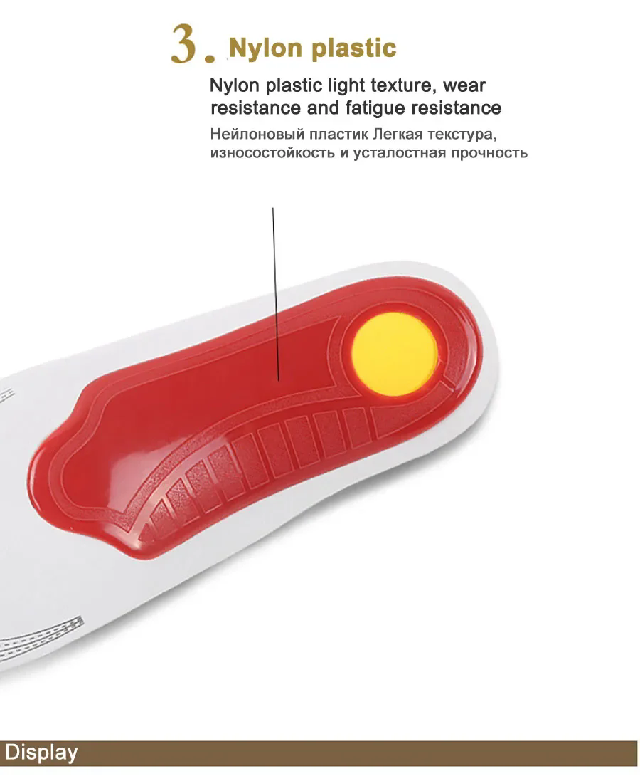 EVA Orthopedic Insoles for Shoes Men Orthotic Flat Foot Arch for Plantar Fasciitis Inserts Feet Massage Shoe Pad FZ-390