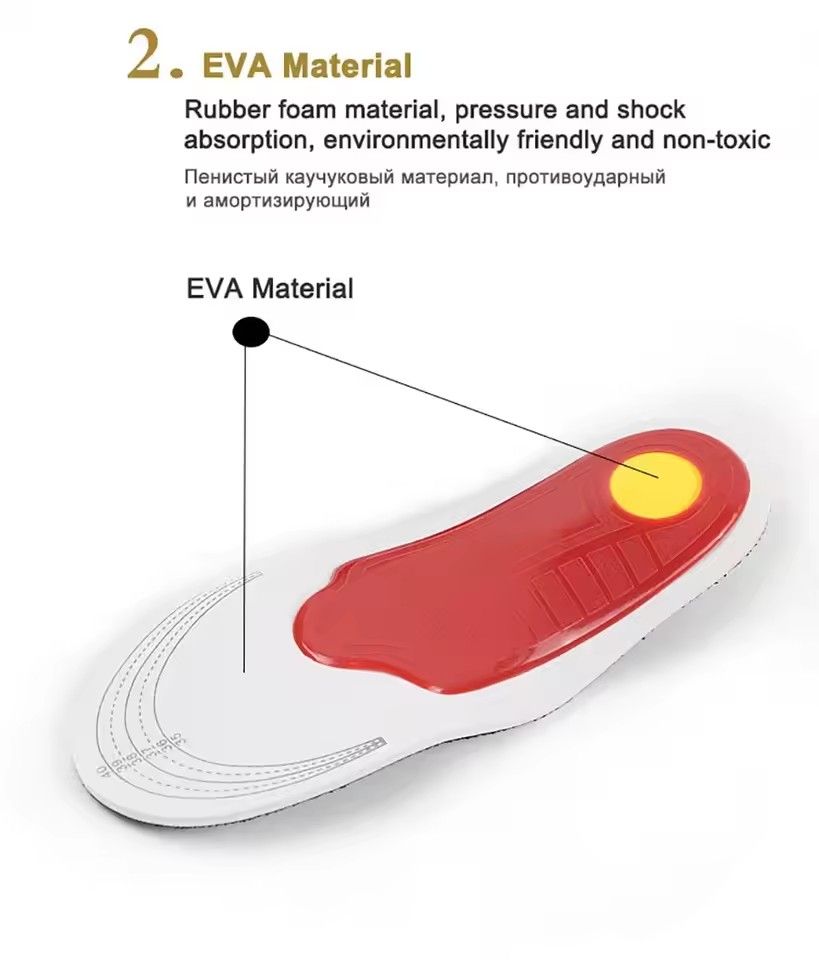 EVA Orthopedic Insoles for Shoes Men Orthotic Flat Foot Arch for Plantar Fasciitis Inserts Feet Massage Shoe Pad FZ-390