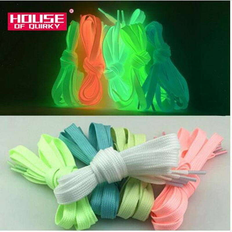 1 Pair Luminous Shoelaces for Kid Sneakers Men Women Sports Shoes Laces Glow In The Dark Night Shoestrings Reflective Shoelaces FZ-11-1